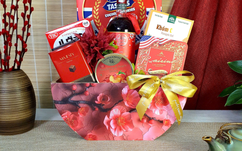 GIỎ QUÀ ĐÀO PHÚC: QUÀ TẾT TRANG TRỌNG GỬI ĐẾN NGƯỜI DẪN DẮT