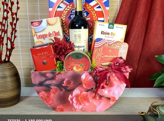 [Pre-order] Giỏ Quà Đào Phúc TET076