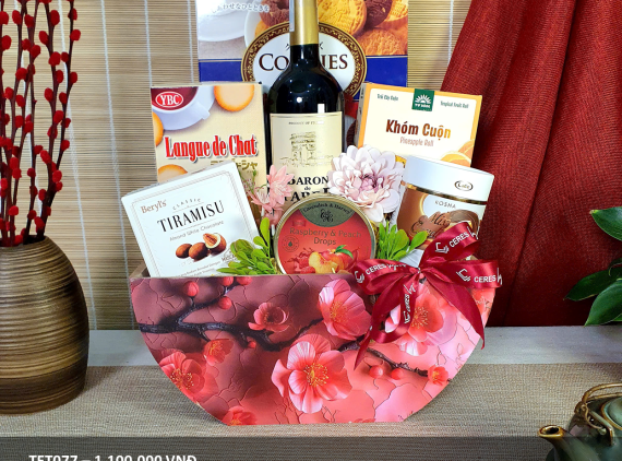 [Pre-order] Giỏ Quà Đào Phúc TET077
