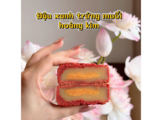 Bánh trung thu đậu xanh trứng muối hoàng kim 150g